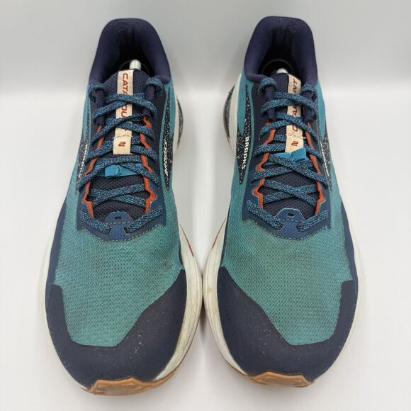 Brooks Catamount 2 Trail Blue White Running Shoes Men\'s Size 12.5 1103991D490 main image 4